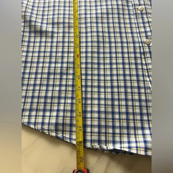 Roundtree & Yorke Men’s Button Down Plaid Size 2XB Cotton Long Sleeve - Picture 6 of 7